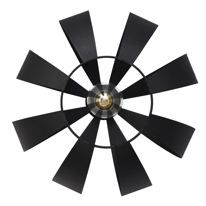 Lampadario a sospensione con filo NEWTON 1xE27/15W/230V nero