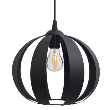 Lampadario a sospensione con filo NEWTON 1xE27/15W/230V nero