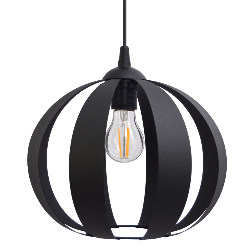 Lampadario a sospensione con filo NEWTON 1xE27/15W/230V nero