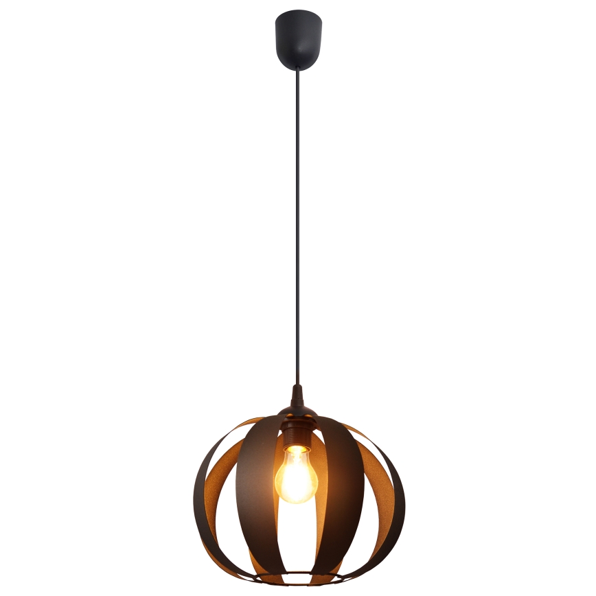 Lampadario a sospensione con filo NEWTON 1xE27/15W/230V nero