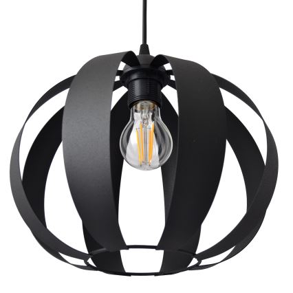 Lampadario a sospensione con filo NEWTON 1xE27/15W/230V nero