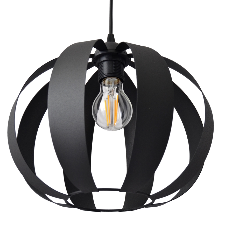 Lampadario a sospensione con filo NEWTON 1xE27/15W/230V nero