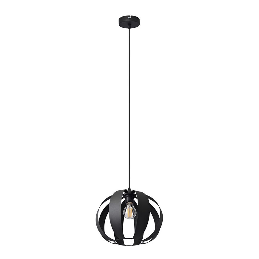 Lampadario a sospensione con filo NEWTON 1xE27/15W/230V nero