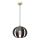 Lampadario a sospensione con filo NEWTON 1xE27/15W/230V nero/oro