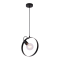 Lampadario a sospensione con filo NEXO 1xE27/40W/230V nero