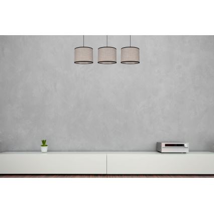 Lampadario a sospensione con filo NEXO 3xE27/60W/230V