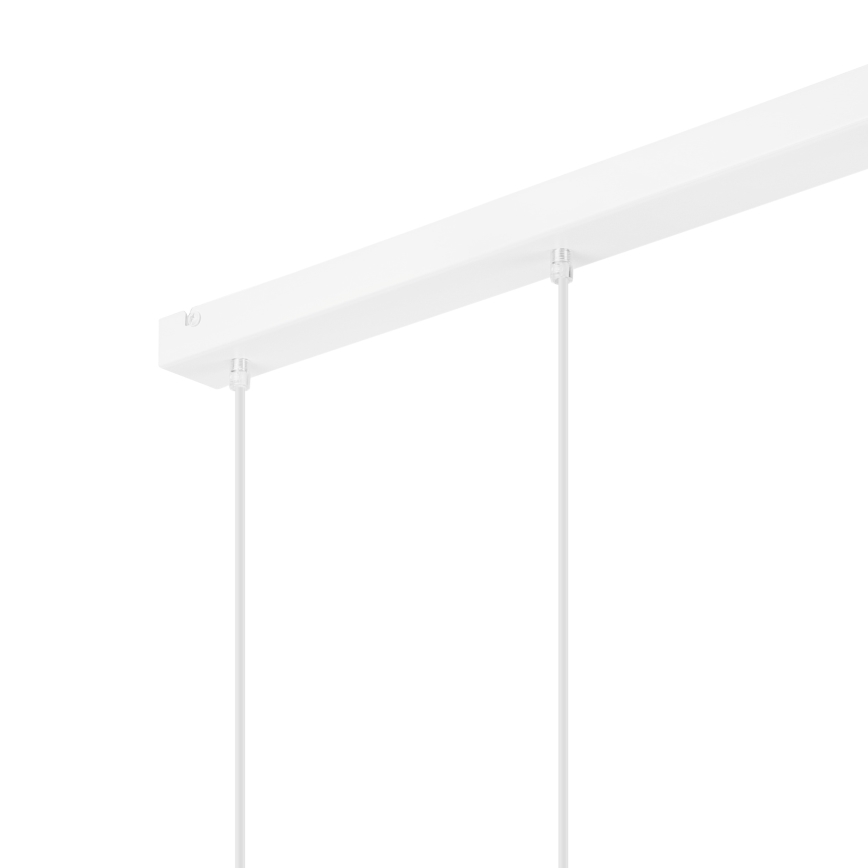 Lampadario a sospensione con filo NICO 3xE27/60W/230V bianco/faggio
