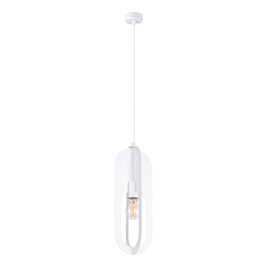 Lampadario a sospensione con filo NICUS 1xE27/15W/230V bianco