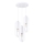 Lampadario a sospensione con filo NICUS 3xE27/15W/230V bianco