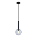 Lampadario a sospensione con filo NIKO 1xG9/9W/230V diametro 15 cm nero