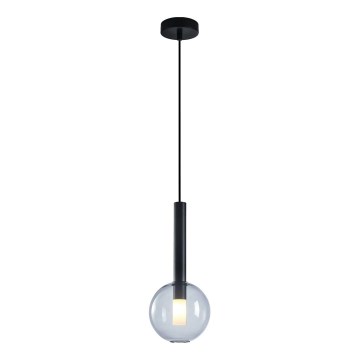 Lampadario a sospensione con filo NIKO 1xG9/9W/230V diametro 15 cm nero