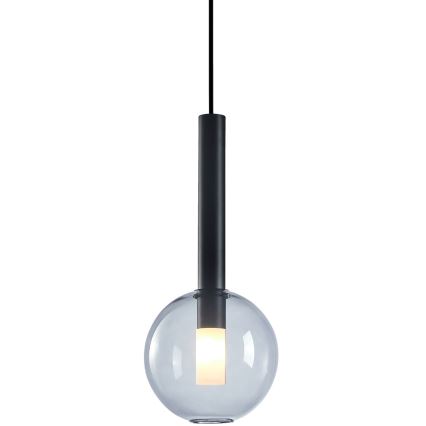 Lampadario a sospensione con filo NIKO 1xG9/9W/230V diametro 15 cm nero