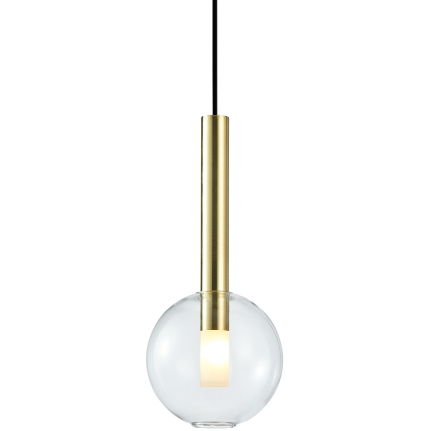 Lampadario a sospensione con filo NIKO 1xG9/9W/230V diametro 15 cm oro