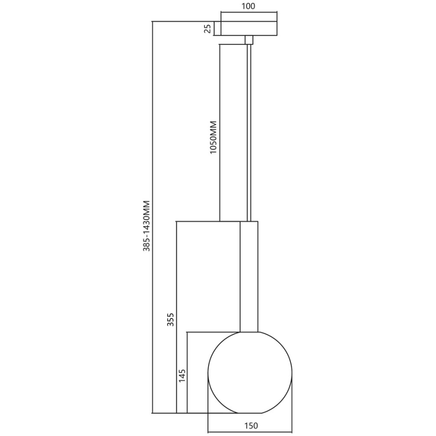 Lampadario a sospensione con filo NIKO 1xG9/9W/230V diametro 15 cm oro