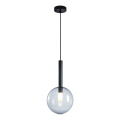 Lampadario a sospensione con filo NIKO 1xG9/9W/230V diametro 20 cm nero