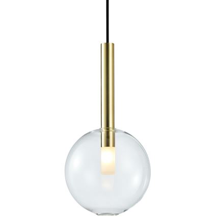 Lampadario a sospensione con filo NIKO 1xG9/9W/230V diametro 20 cm oro