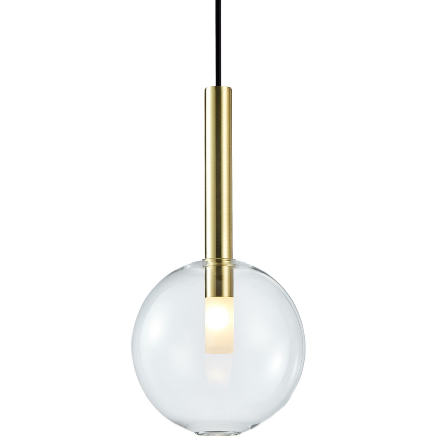 Lampadario a sospensione con filo NIKO 1xG9/9W/230V diametro 20 cm oro