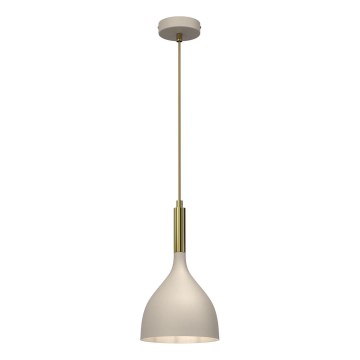 Lampadario a sospensione con filo NOAK 1xE27/15W/230V beige/oro