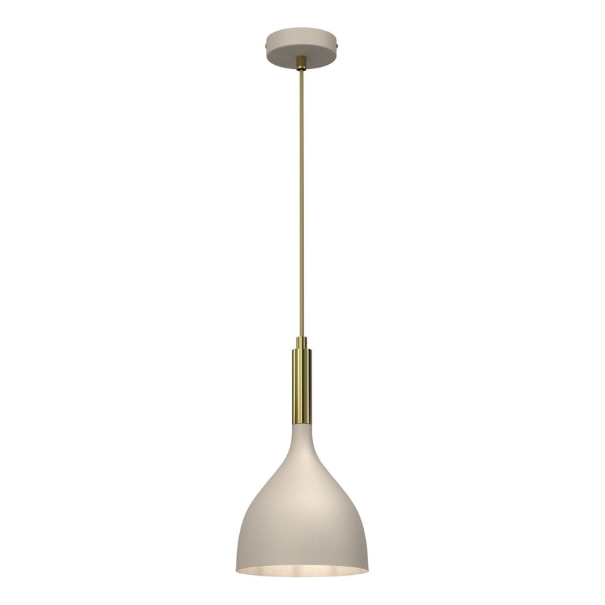 Lampadario a sospensione con filo NOAK 1xE27/15W/230V beige/oro
