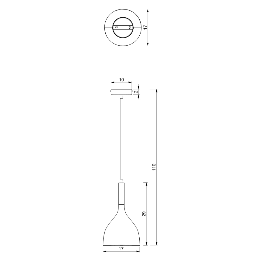 Lampadario a sospensione con filo NOAK 1xE27/15W/230V beige/oro