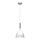 Lampadario a sospensione con filo NOAK 1xE27/15W/230V bianco/cromo lucido