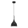 Lampadario a sospensione con filo NOAK 1xE27/15W/230V nero/cromo lucido