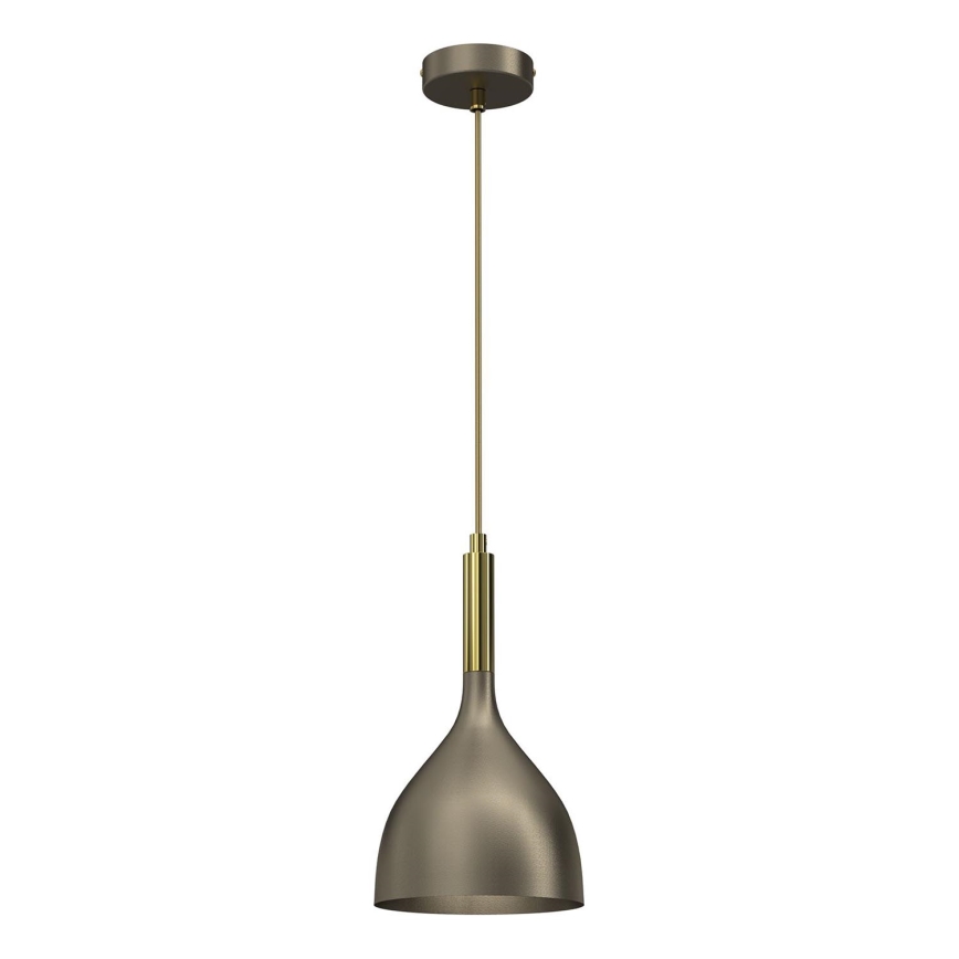 Lampadario a sospensione con filo NOAK 1xE27/15W/230V ottone/oro