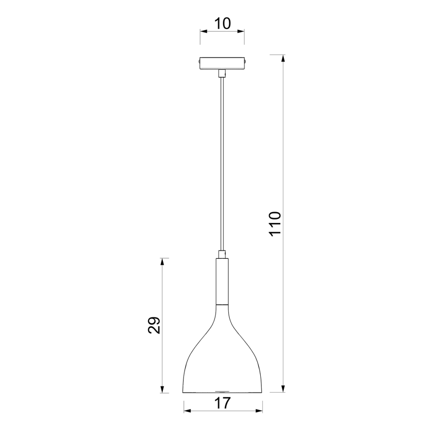 Lampadario a sospensione con filo NOAK 1xE27/15W/230V ottone/oro