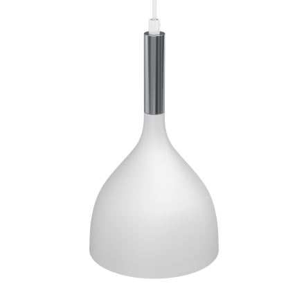 Lampadario a sospensione con filo NOAK 2xE27/15W/230V bianco/cromo lucido