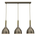 Lampadario a sospensione con filo NOAK 3xE27/15W/230V ottone/oro
