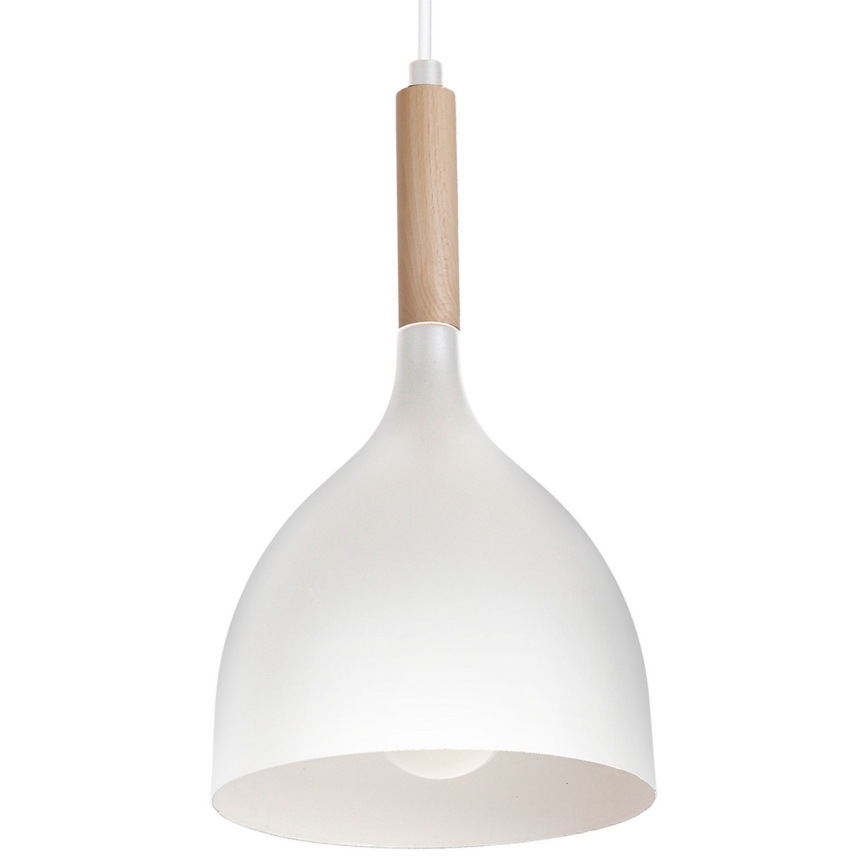 Lampadario a sospensione con filo NOAK WOOD 3xE27/60W/230V