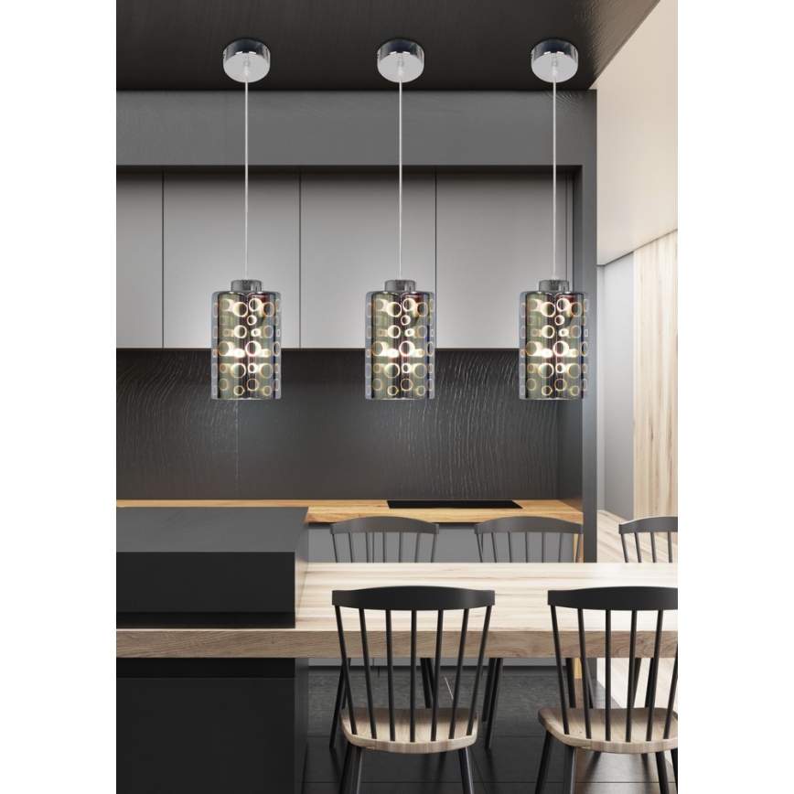 Lampadario a sospensione con filo NOCTURNO 1xE27/40W/230V