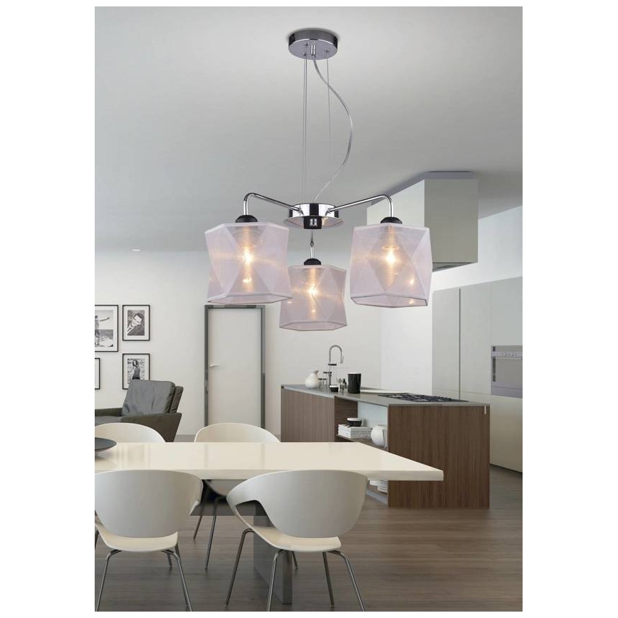 Lampadario a sospensione con filo NOSJA 3xE27/40W/230V