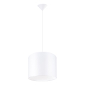 Lampadario a sospensione con filo NOVA 1xE27/15W/230V diametro 30 cm bianco