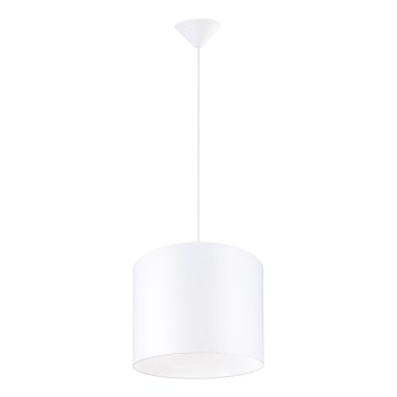 Lampadario a sospensione con filo NOVA 1xE27/15W/230V diametro 30 cm bianco
