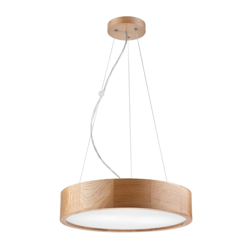 Lampadario a sospensione con filo OAK 2xE27/60W/230V quercia ø 37 cm