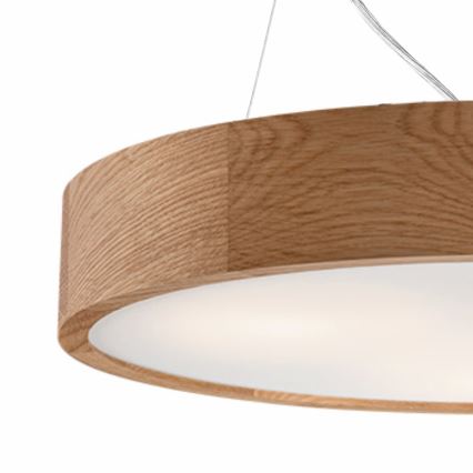 Lampadario a sospensione con filo OAK 2xE27/60W/230V quercia ø 37 cm