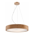 Lampadario a sospensione con filo OAK 3xE27/60W/230V quercia ø 47,5 cm - FSC certificato