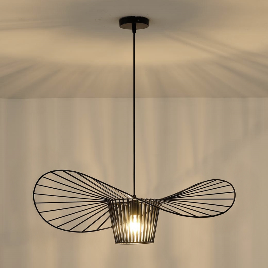 Lampadario a sospensione con filo OGGI 1xE27/40W/230V diametro 60 cm nero