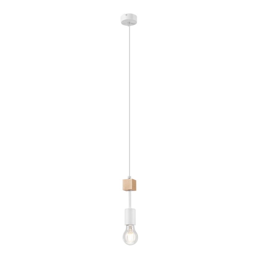 Lampadario a sospensione con filo ORAZIO 1xE27/60W/230V faggio