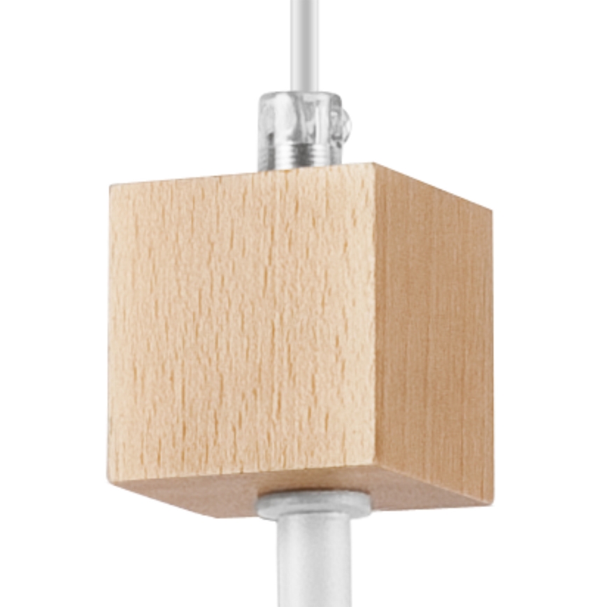 Lampadario a sospensione con filo ORAZIO 1xE27/60W/230V faggio
