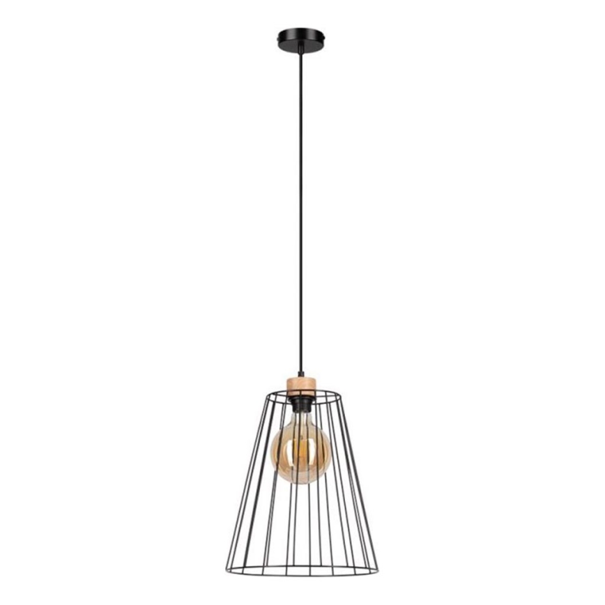 Lampadario a sospensione con filo ORAZIO 1xE27/60W/230V quercia
