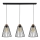 Lampadario a sospensione con filo ORAZIO 3xE27/60W/230V pino