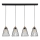 Lampadario a sospensione con filo ORAZIO 4xE27/60W/230V quercia