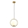 Lampadario a sospensione con filo ORBA 1xE27/15W/230V ottone