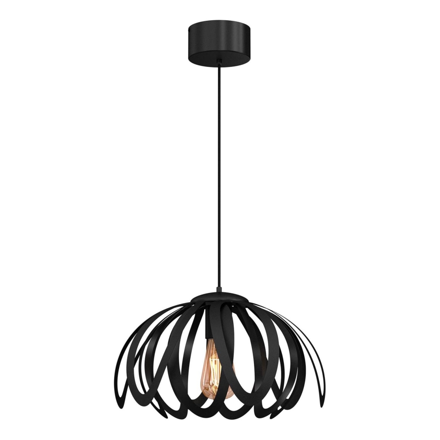 Lampadario a sospensione con filo ORCHID 1xE27/60W/230V nero