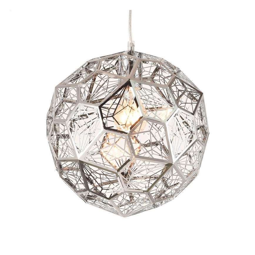 Lampadario a sospensione con filo ORION 1xE27/40W/230V cromo lucido