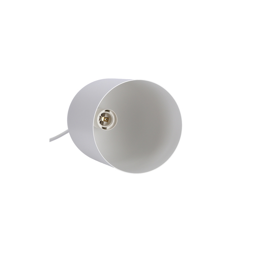 Lampadario a sospensione con filo OSS 1xE27/40W/230V bianco