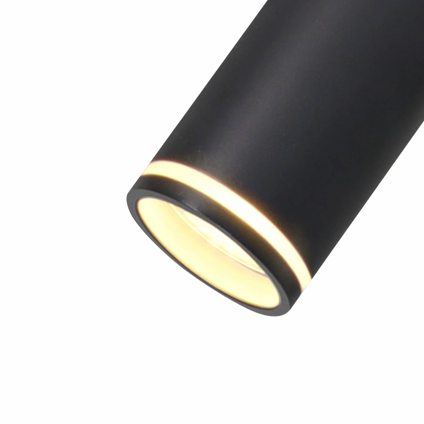 Lampadario a sospensione con filo PARIGI 6xGU10/12W/230V nero