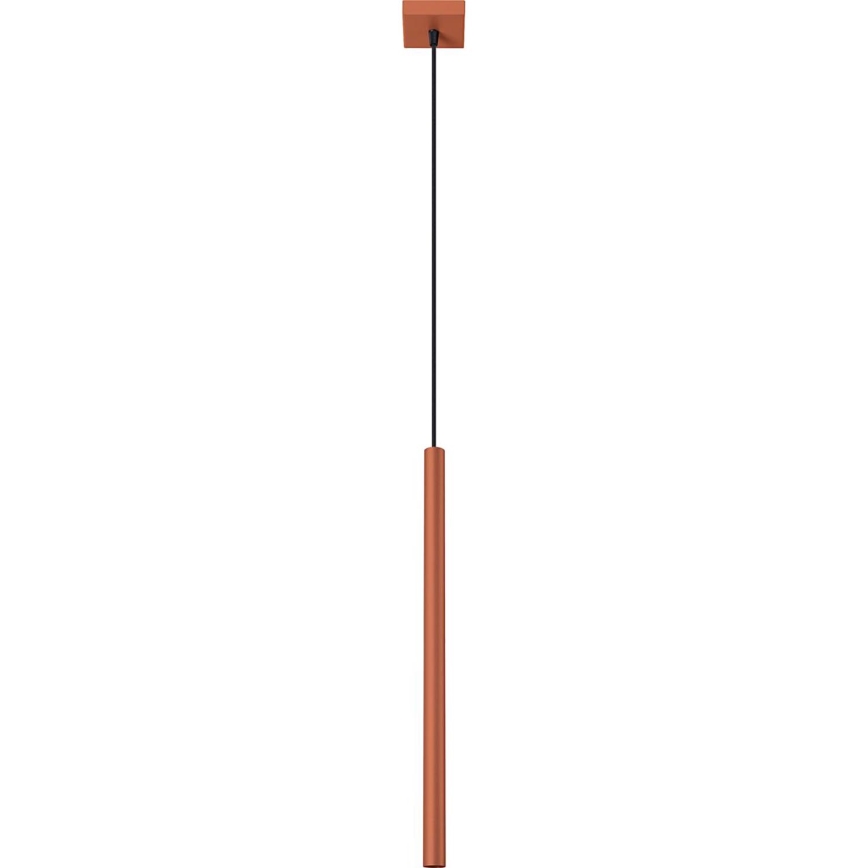 Lampadario a sospensione con filo PASTELO 1xG9/8W/230V rosso